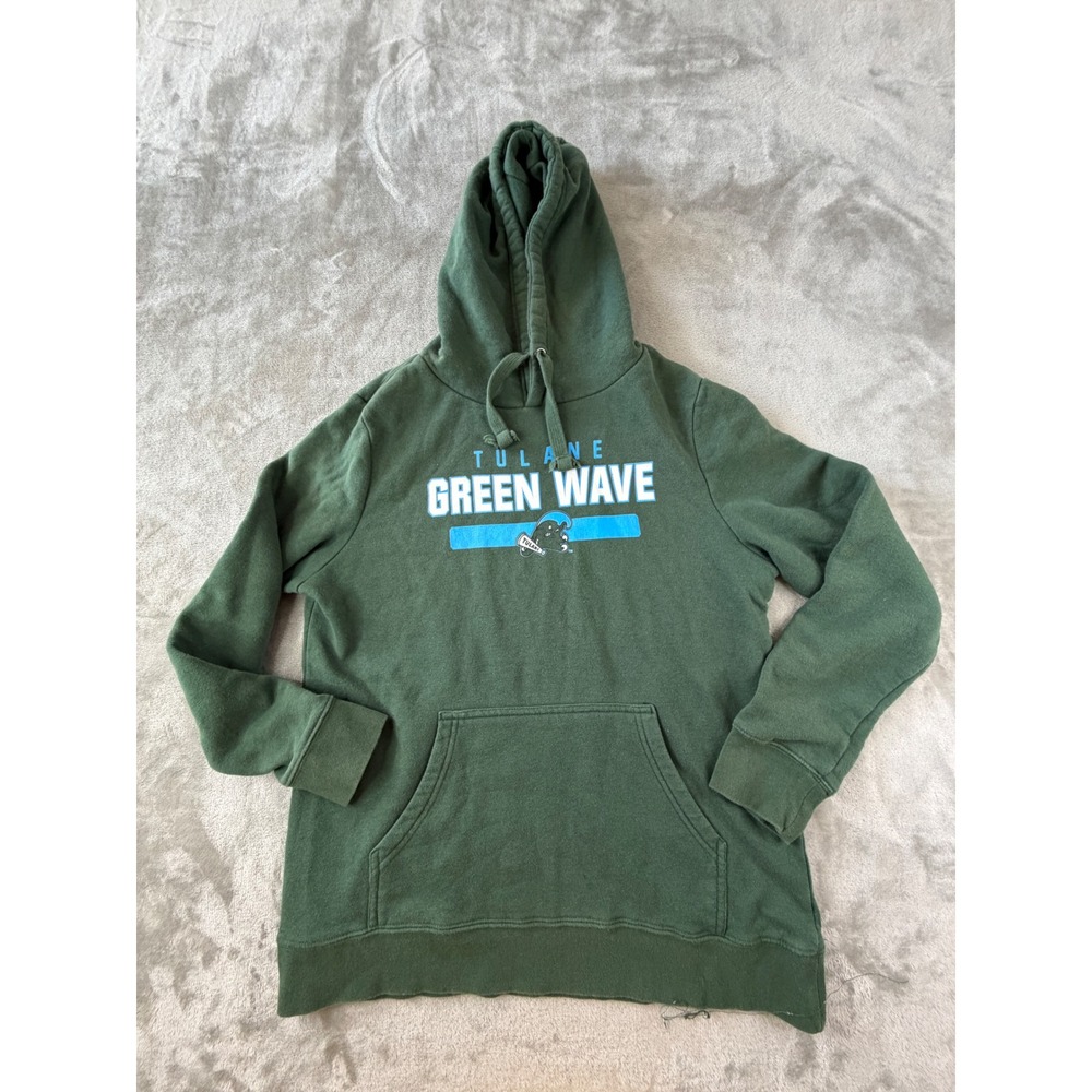 Fanatics Hoodie Mens Large Green Tulane Green Wave NCAA Pullover